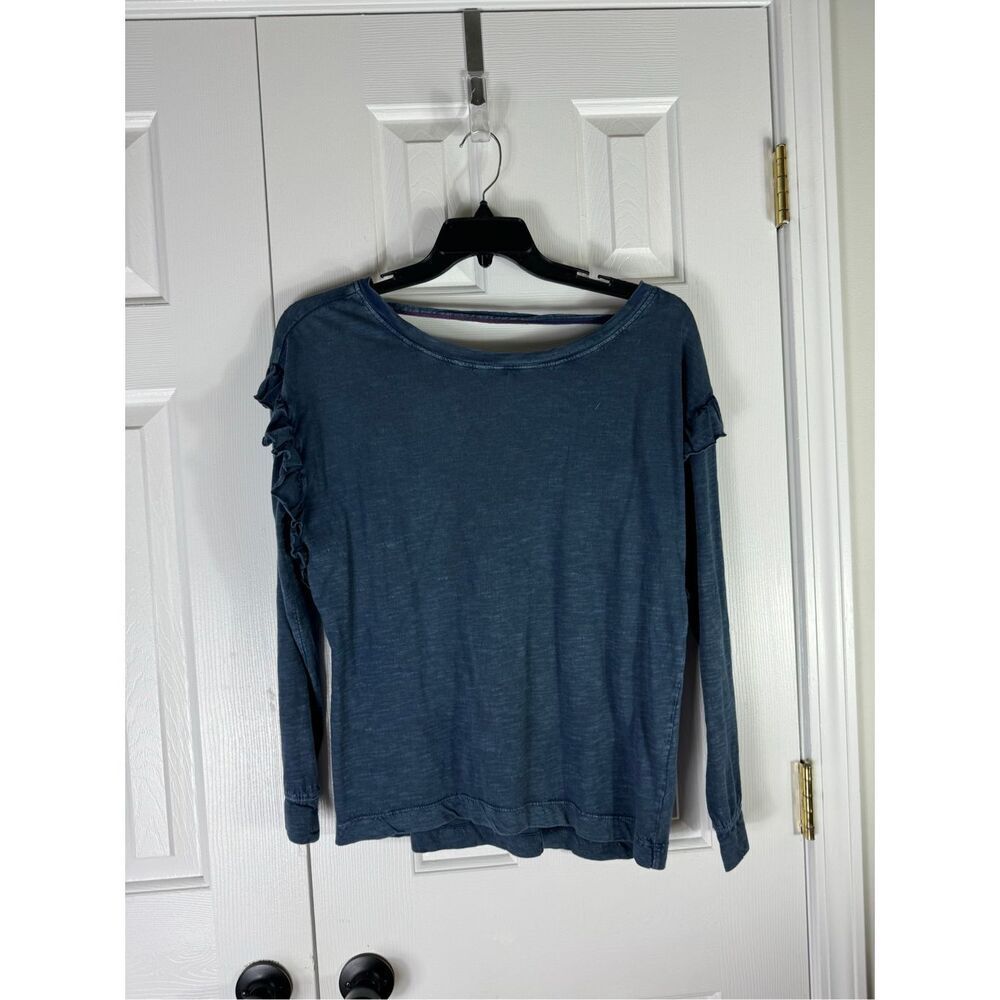 Pilcro Anthropologie Womens Blue Blouse Size Small